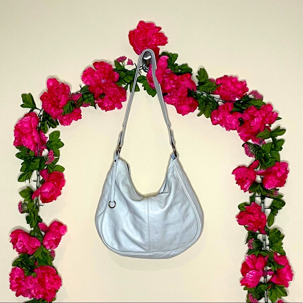 Henri Lou Leather Hobo Shoulder Bag